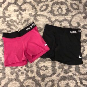 Pair of Nike pro shorts